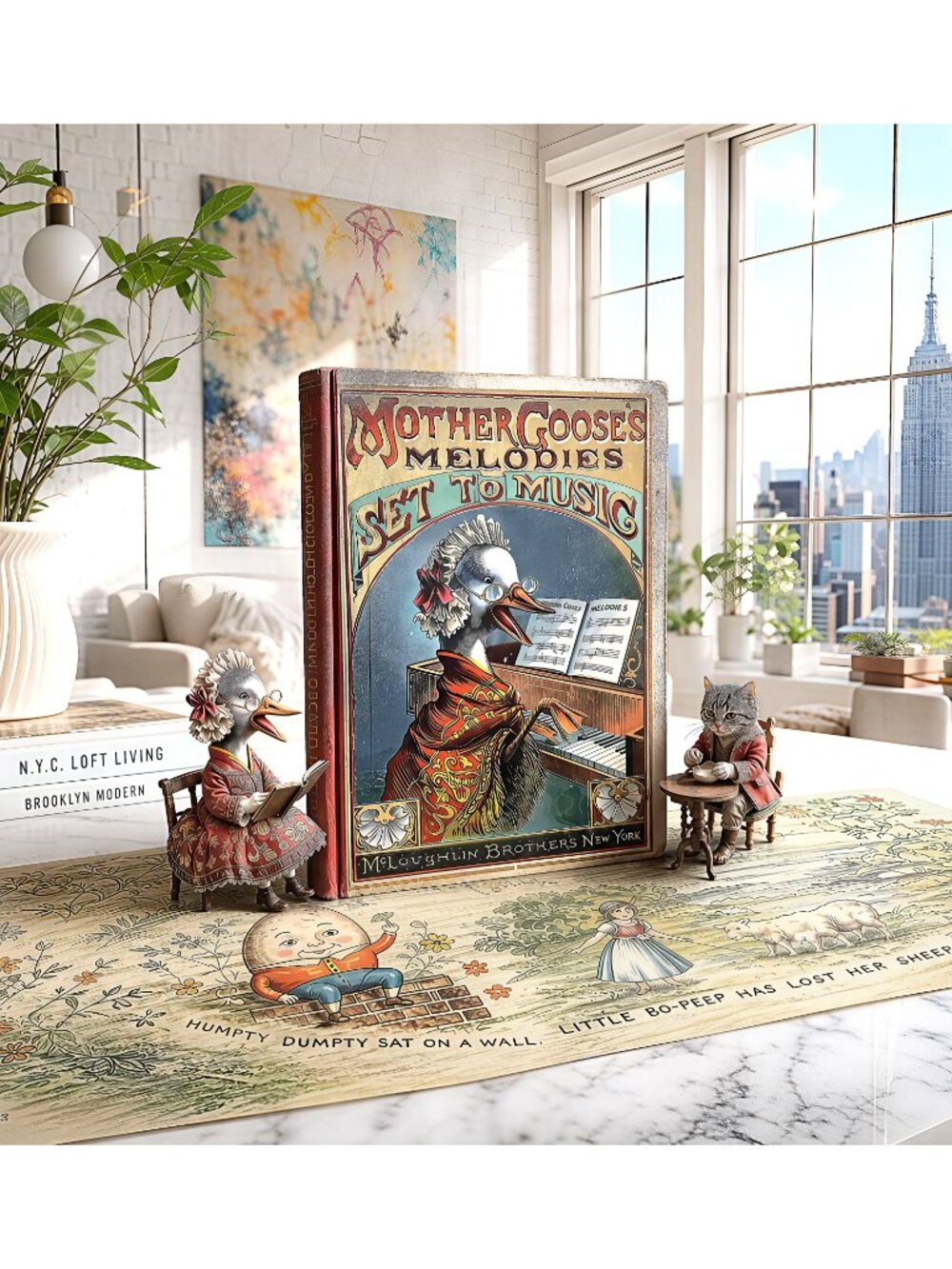 Antique Mother Goose’s Melodies Set to Music J.W. Elliott McLoughlin Bros